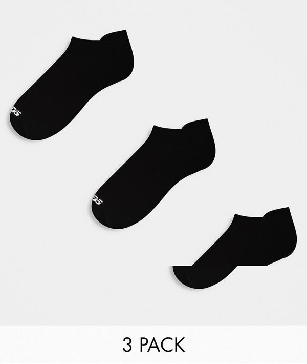 ASOS 4505 3 pack trainer ankle sport socks in black