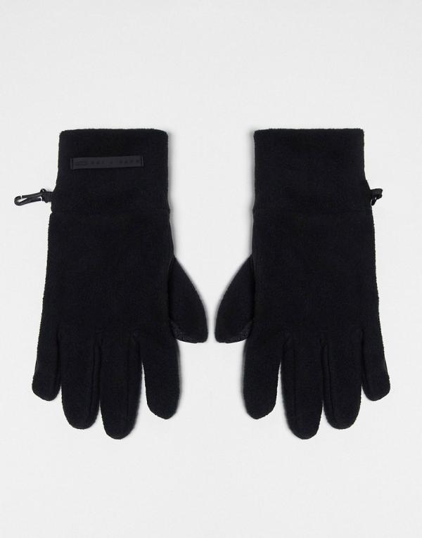 ASOS 4505 Ski fleece gloves in black