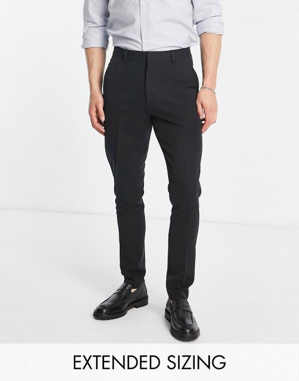 ASOS DESIGN skinny smart pants in black