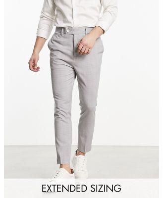 ASOS DESIGN super skinny smart pants in grey prince of wales check