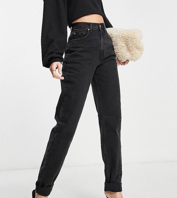 ASOS DESIGN Tall high waist 'slouchy' mom jeans in washed black