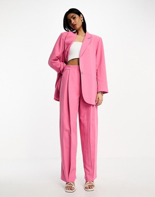 ASOS EDITION wide leg pants in pink