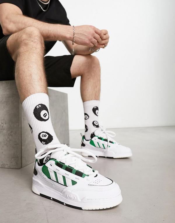 adidas Originals ADI2000 sneakers in white/green