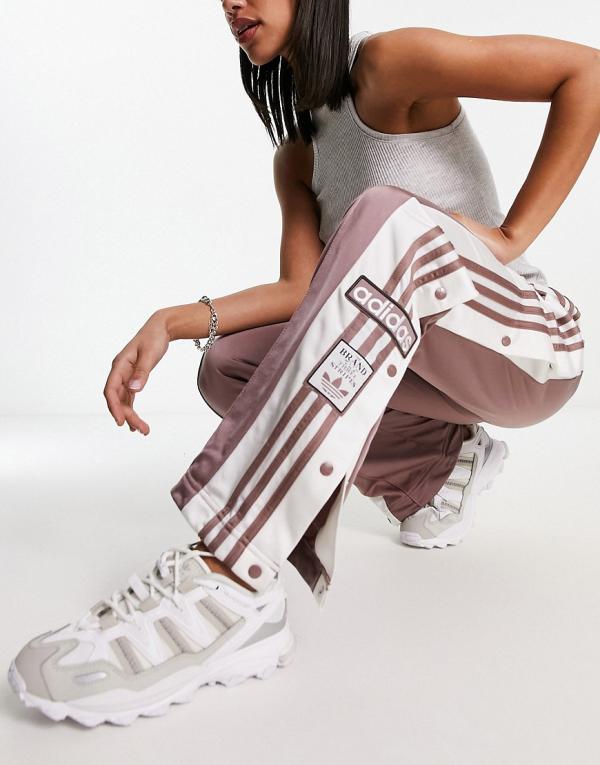adidas Originals adibreak track pants in mauve-Pink