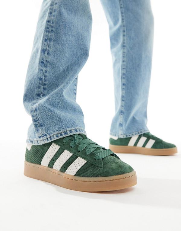 adidas Originals Campus 00s sneakers in green and off white-Multi
