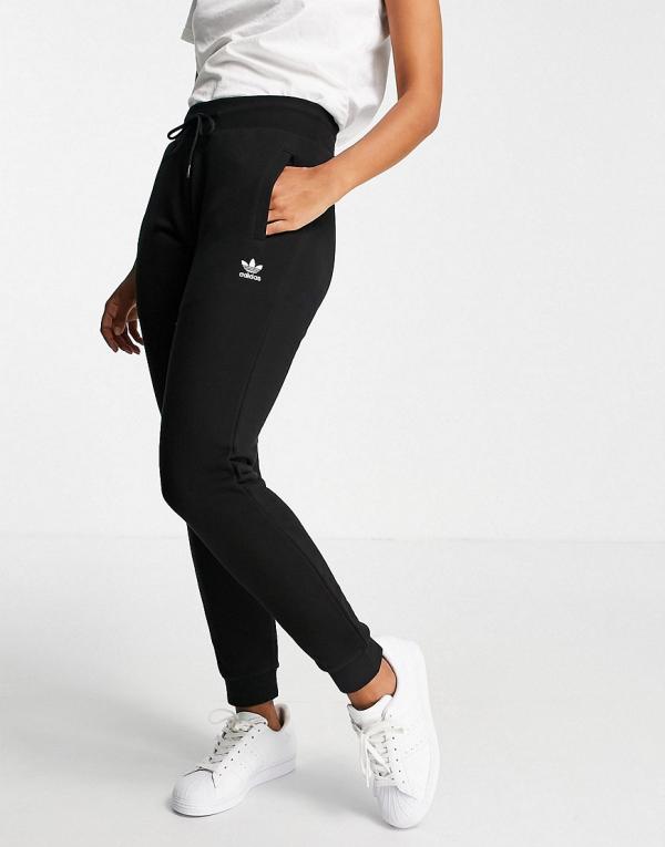 adidas Originals Essentials slim fit track pants in black