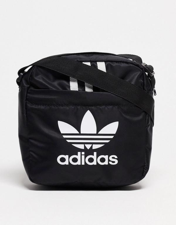 adidas Originals mini crossbody bag in black and white