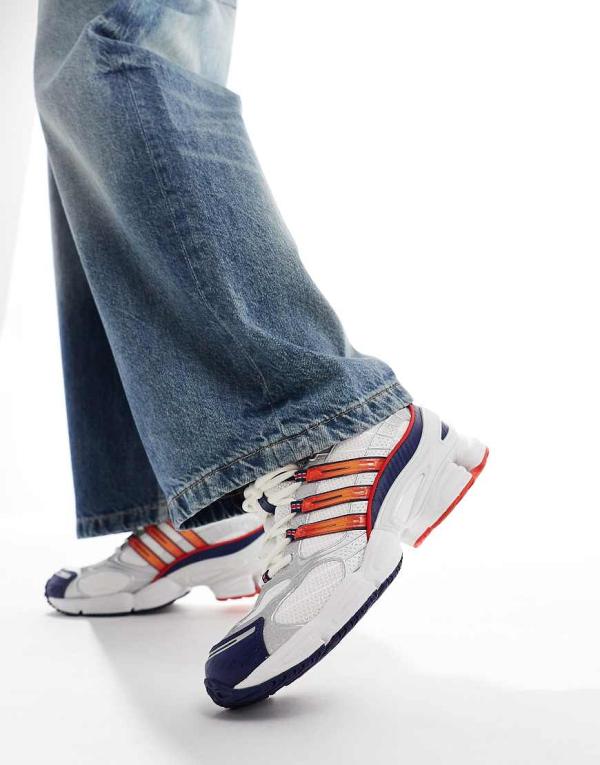 adidas Originals Ozweego Pro sneakers in white and orange/navy