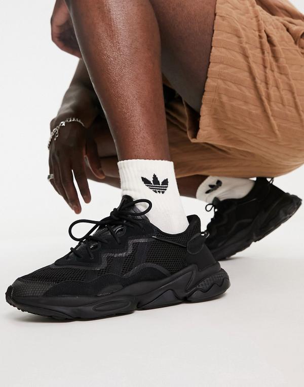 adidas Originals Ozweego sneakers in triple black