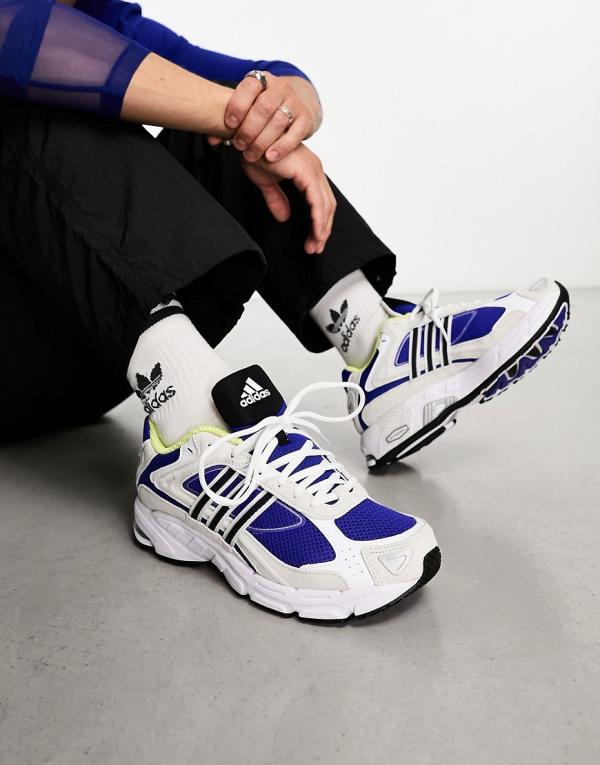 adidas Originals Response CL trainers in future white / lucid blue
