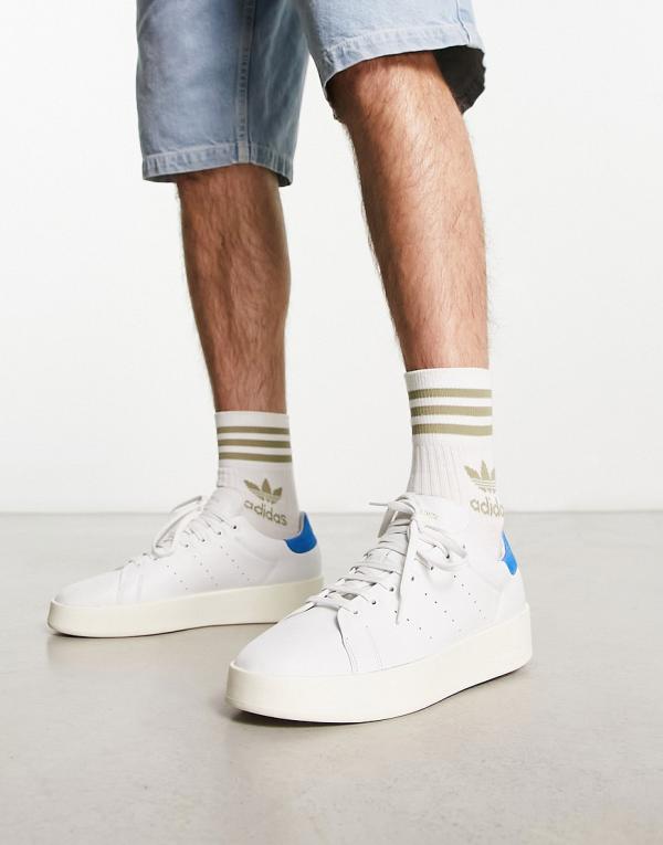 adidas Originals Stan Smith Relasted sneakers in white and blue