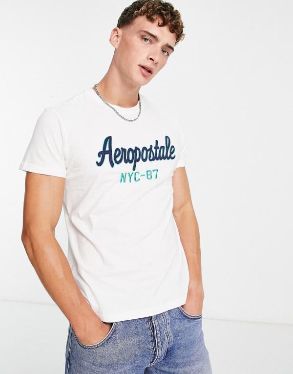 Aeropostale front logo t-shirt in white