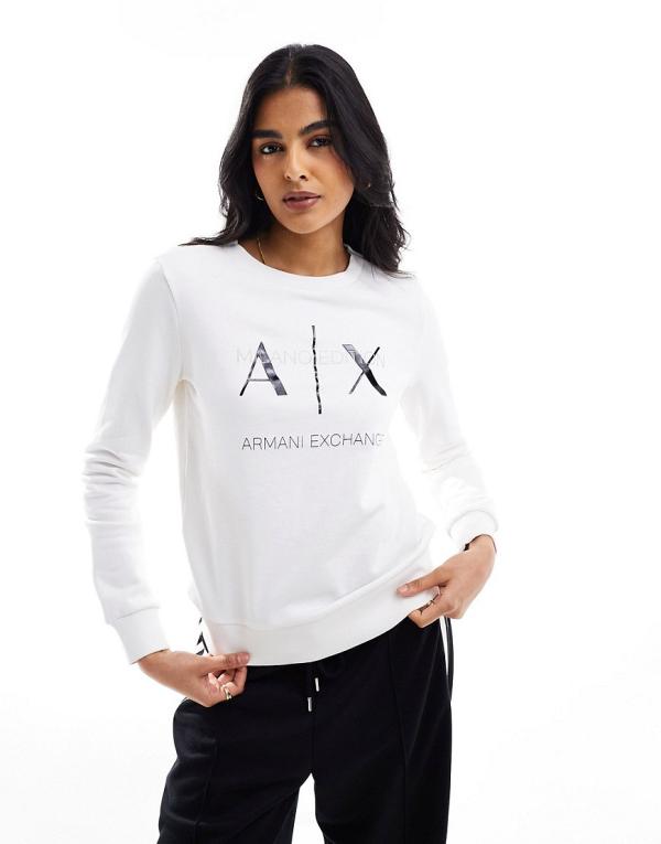 Armani Exchange sweatshirt in journal-Neutral