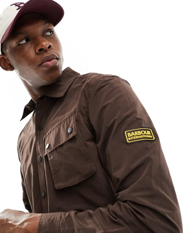 Barbour International Control overshirt in brown