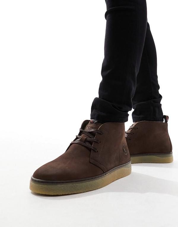 Barbour Reverb Chukka lace up boots in brown