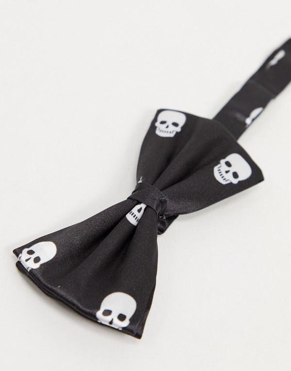 Bolongaro Trevor skull bow tie-Black