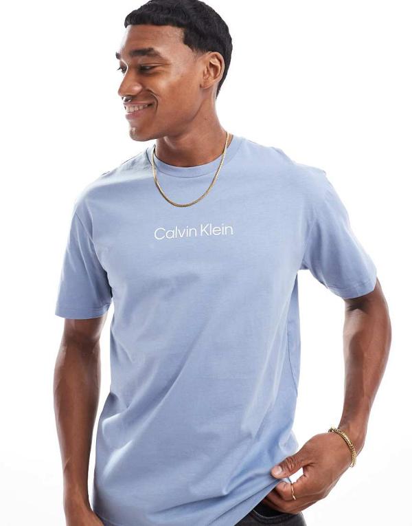 Calvin Klein Hero logo comfort t-shirt in light blue