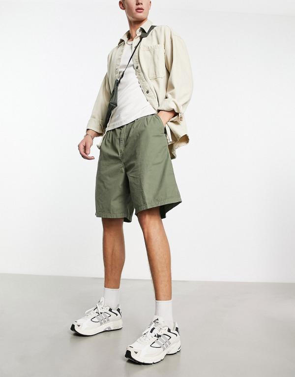 Carhartt WIP Colston loose fit chino shorts in green