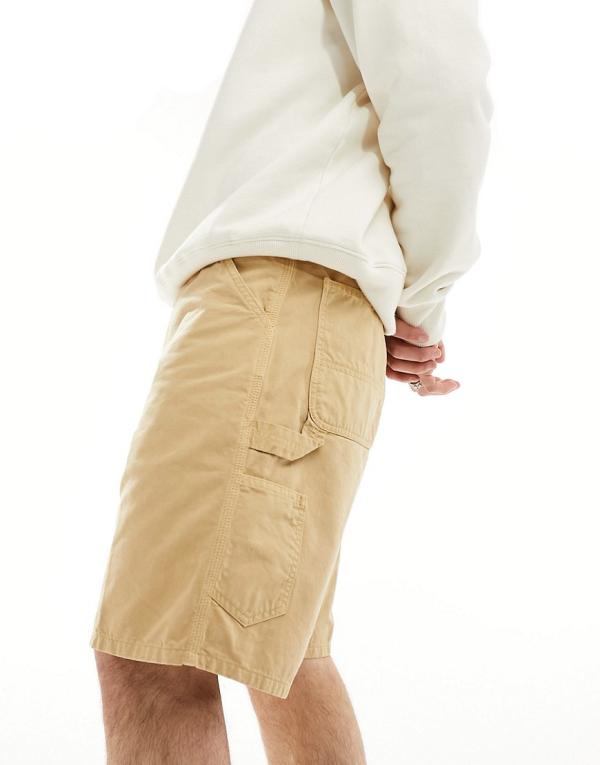 Carhartt WIP single knee shorts in brown