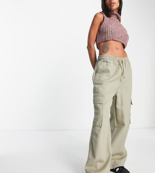 COLLUSION cargo pants in khaki-Neutral