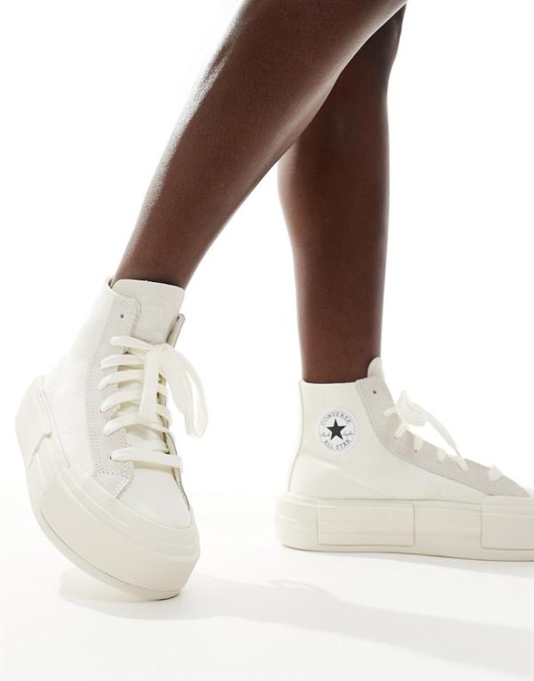Converse Chuck Taylor All Star Cruise Hi platform sneakers in egret-White