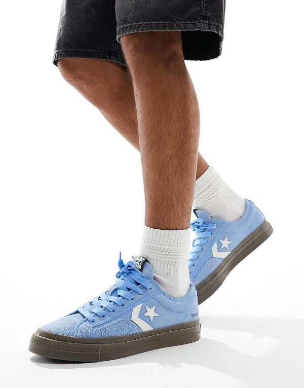Converse Star Player 76 Ox sneakers with suede toe in blue