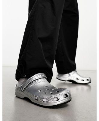 Crocs classic clogs in silver