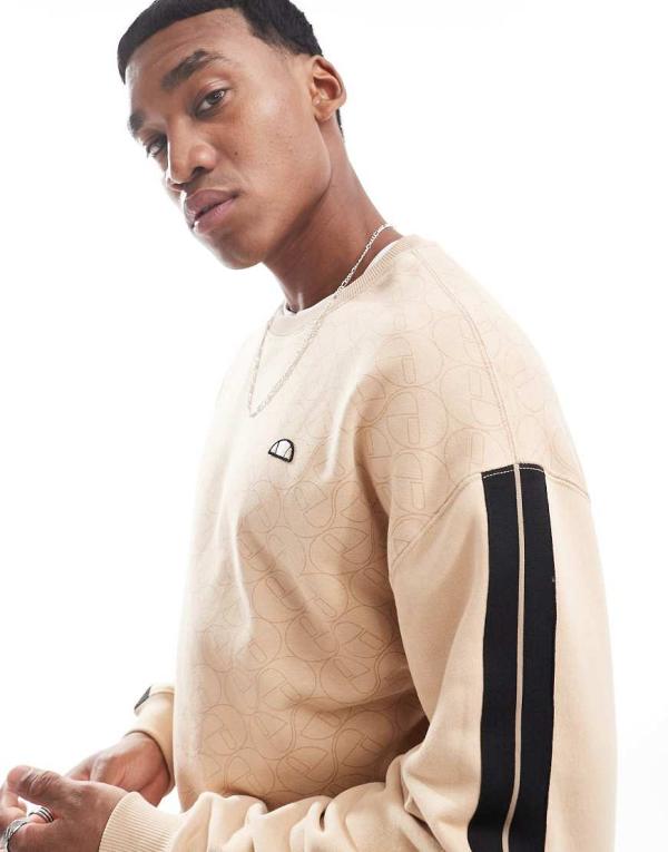 ellesse Almora sweatshirt in beige-Neutral