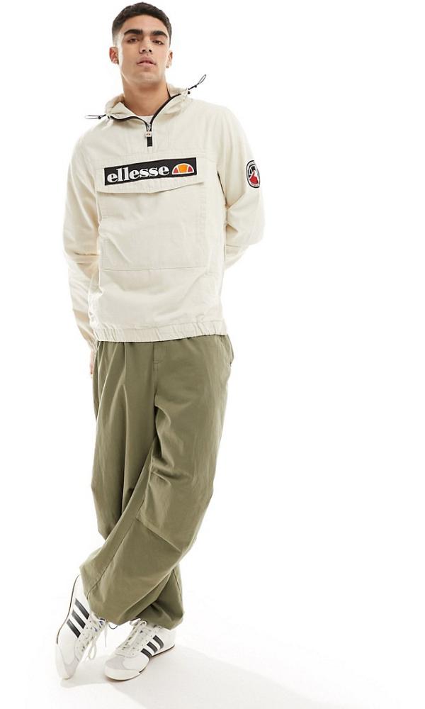 ellesse Mont overhead jacket in off white