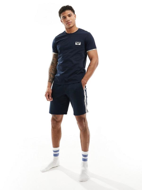Emporio Armani Bodywear t-shirt with logo detail in navy