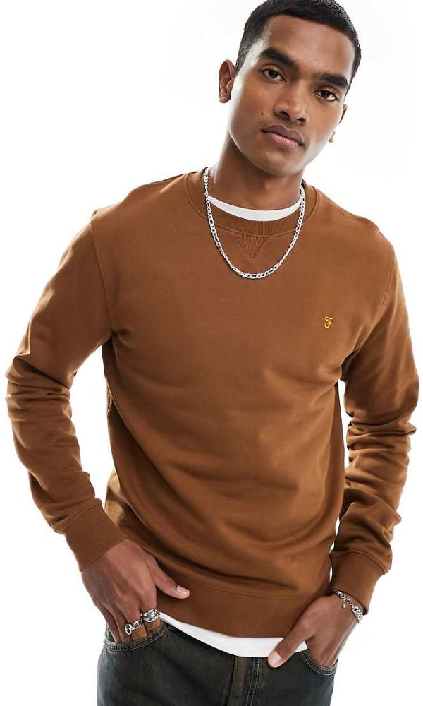 Farah Tim sweatshirt in brown