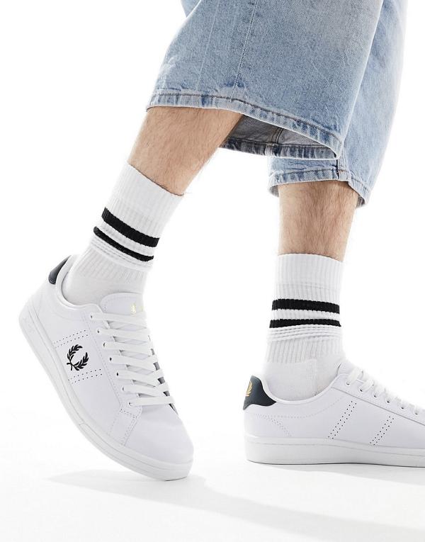 Fred Perry B6312 leather sneakers in white