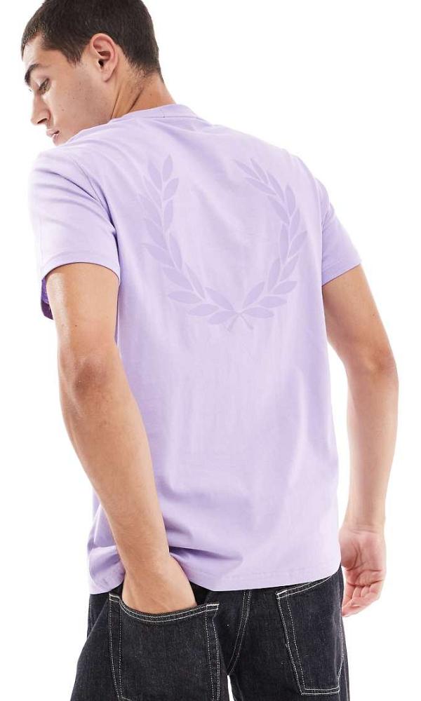 Fred Perry Rear Powder laurel t-shirt in light purple