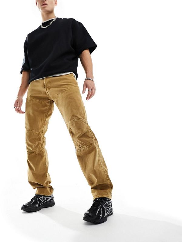 G-Star 5620 3D regular jeans in light brown denim