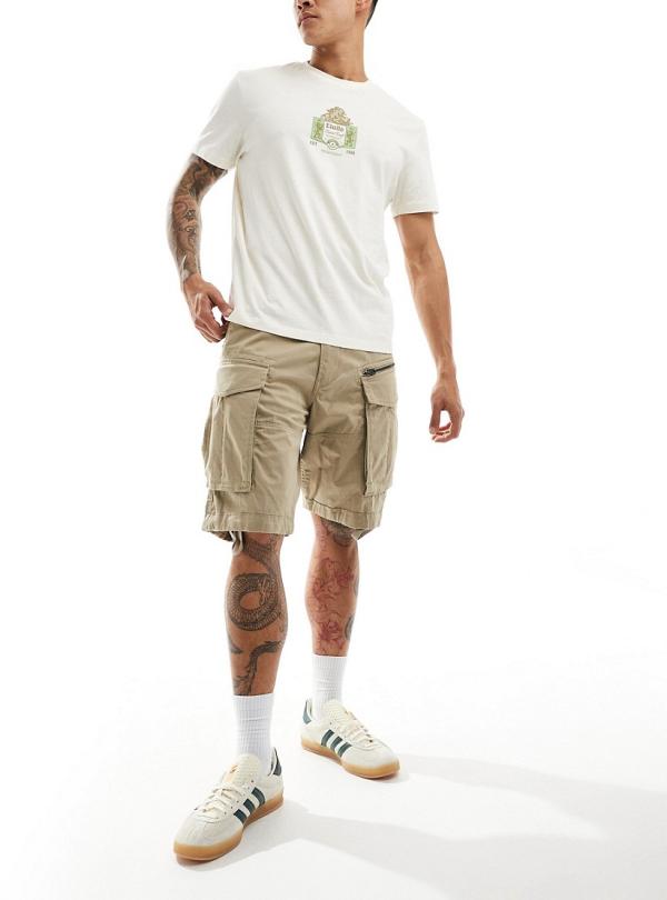 G-Star Rovic relaxed cargo shorts in beige-Neutral