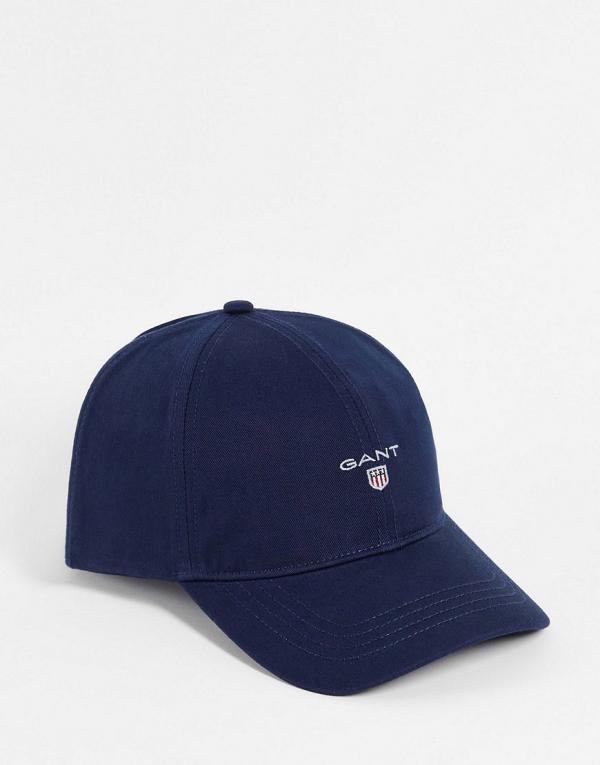 Gant cap in navy with small logo-Blue
