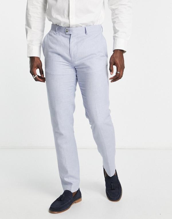 Gianni Feraud slim fit suit pants in light blue