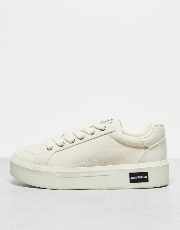 Good News Opal chunky sneakers in white-Neutral