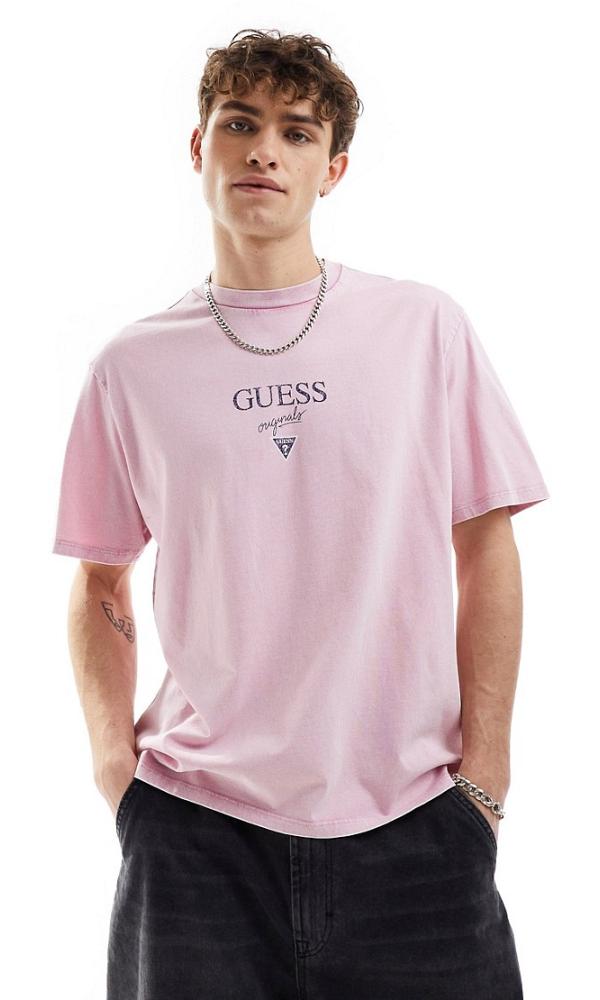 Guess Originals Baker t-shirt in dusty pink