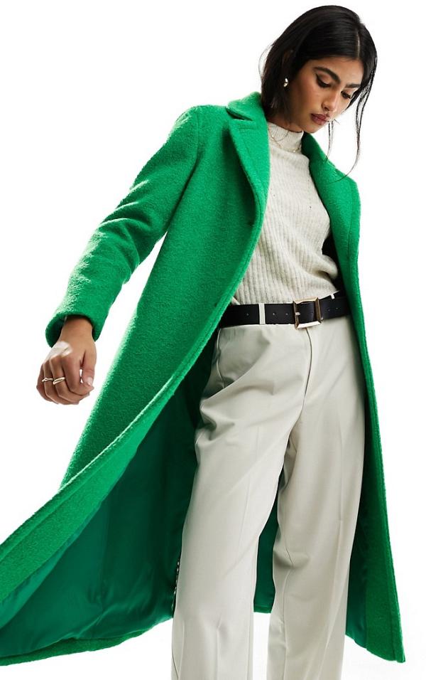 Helene Berman 2 button college coat in bright green