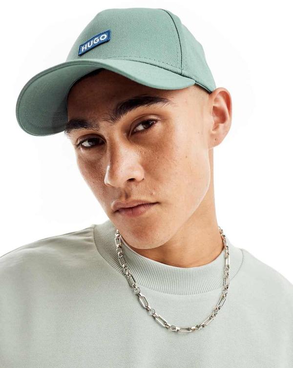 HUGO Blue Jinko baseball cap in light green