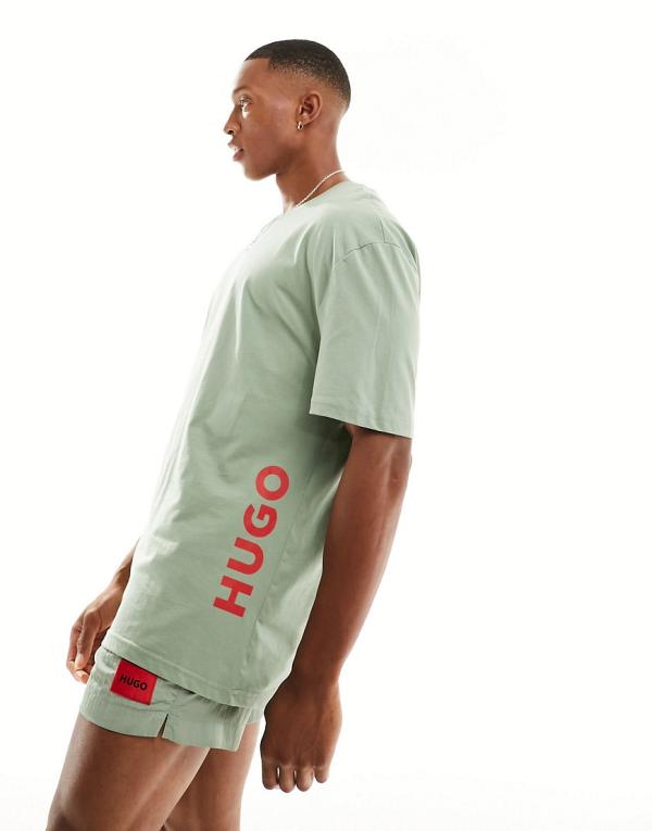 HUGO relaxed t-shirt in light pastel green