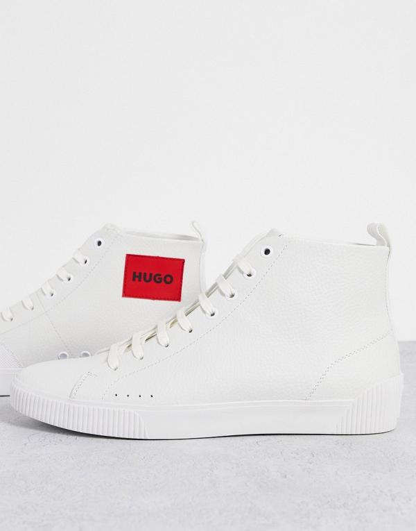 HUGO Zero_Hito high top sneakers in white