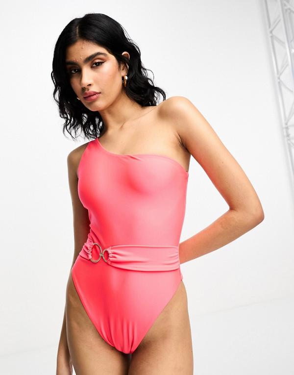 Hunkemöller Cairo one-shoulder swimsuit in bright red