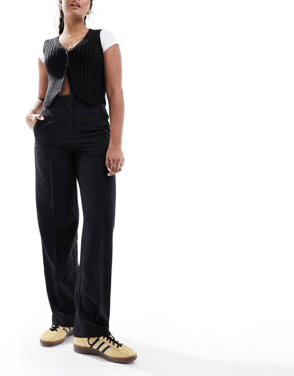 JJXX Mary high waisted tailored pants in black