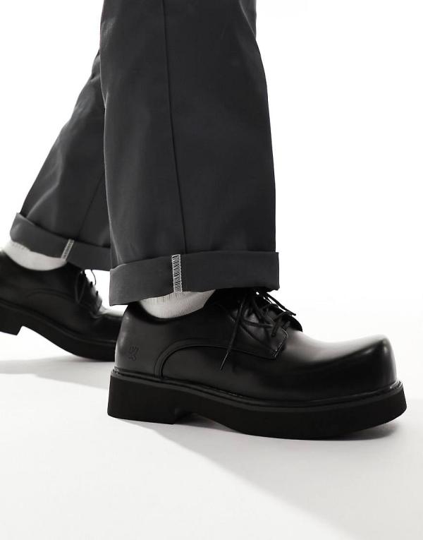 KOI oversized derby shoes in black