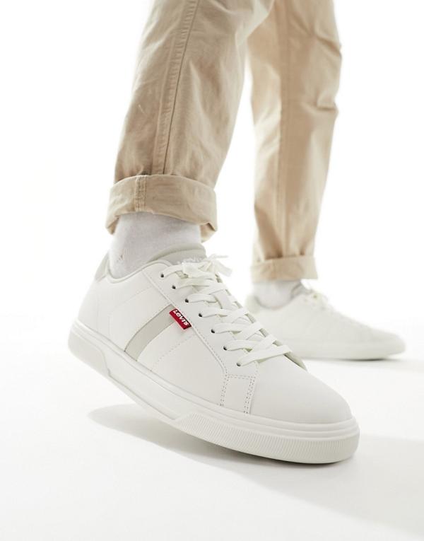 Levi's Archie leather sneakers with cream backtab in white