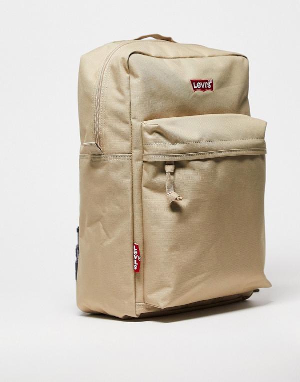 Levi's backpack in tan with logo-Brown