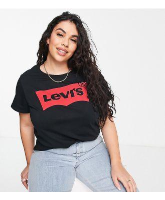 Levi's Plus 70s high straight in light wash-Blue