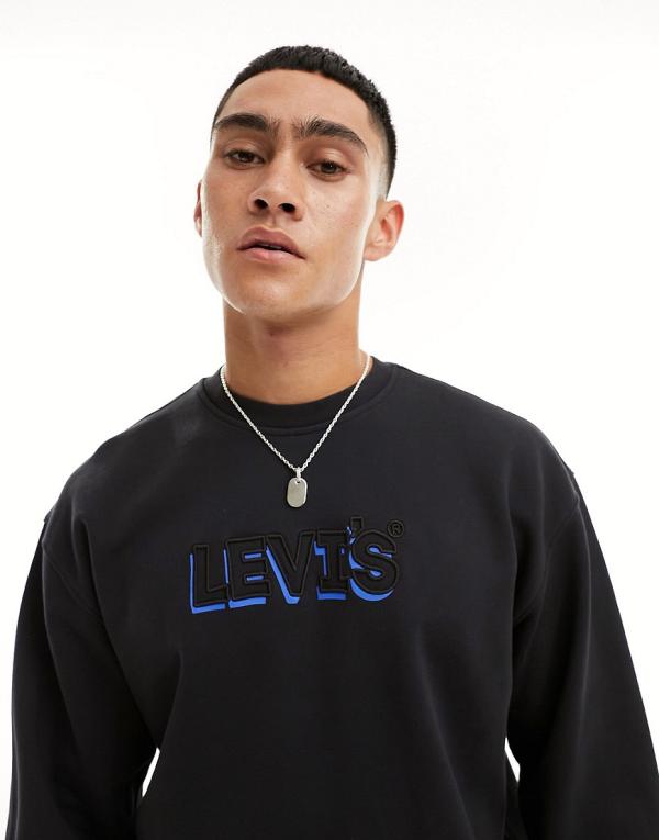 Levi's sweatshirt with headline logo in black